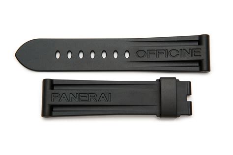 Panerai Cinturino Caucciù Nero 24/22 